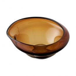 ArtichokLanderMondgeblazenGlazenSchaal-Bruin