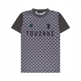 TouzaniHikarimonoVoetbalshirtKidsDonkergrijsZwart