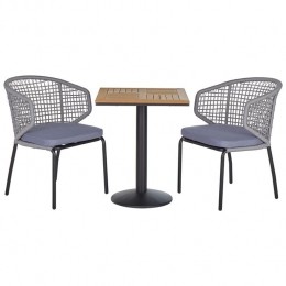 Beliani-PALMI-Bistrosetvoor2-Grijs-Staal