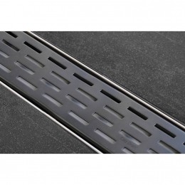 RoostertbvDouchegootEasyDrainRoosterFixt-1Black80cm