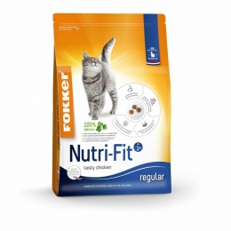 3xFokkerNutriFitKattenvoerKip25kg