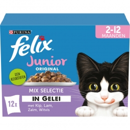 4xFelixOriginalPouchinGeleiJuniorMix12stuks