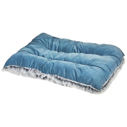 Beliani-ERGANI-Dierenbed-90cmBlauw-Fluweel