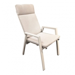 PaxonTuinstoelVerstelbaarSilverGreyTrestino-Trestino