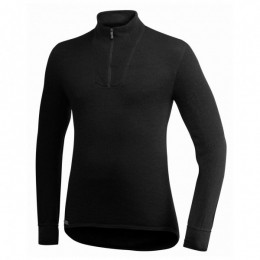 Woolpower-ZipTurtleneck200-Merino-ondergoedmaatXXSzwart