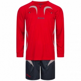 ZeusHerenScheidsrechtersetmettruitjeenshortsRood