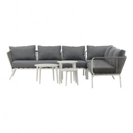 NestoutdoorHanne4DeligeTuinLoungesetGrijs