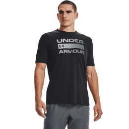 UnderArmourTeamWordmarkT-ShirtZwartDonkergrijs