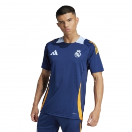 adidasRealMadridTrainingsshirt2024-2025DonkerblauwOranjeLichtblauw