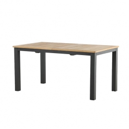 NestoutdoorArvinUitschuifbareTuintafelmetTeakhoutenBlad