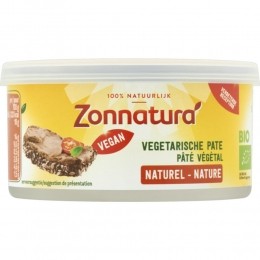 3xZonnaturaVegetarischePateNaturelBiologisch125gr