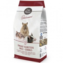 5xDeliNatureRodeliciousDwerghamstersMuizenenGerbils750gr
