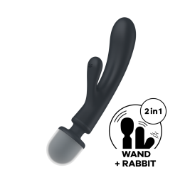 SatisfyerTripleLoverHybridWandVibrator21cmRoos