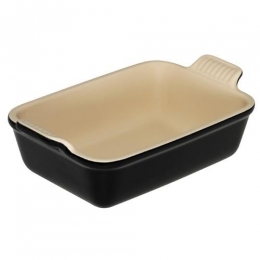 LeCreusetHeritageOvenschaalB19xD14cm-Ebbenzwart