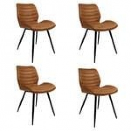 Bronx71IndustrileeetkamerstoelMorriscognac-Eetkamerstoelenset
