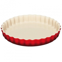 LeCreusetHeritageTaartvorm28cm-Kersenrood
