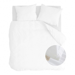 WalraVintageSatinDekbedovertrek200x220cm-Wit