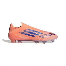 adidasF50EliteVeterlozeGrasVoetbalschoenenFGOranjeBlauwWit