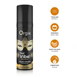 OrgieDualVibeKissableLiquidVibratorPinaColada15ml