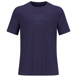 Odlo-AscentSunSeaMountainsT-ShirtCrewNeckSS-SportshirtmaatSblauw