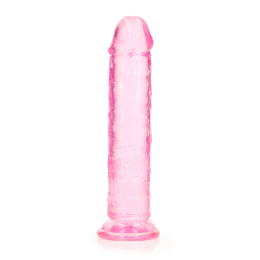 RealRockCrystalClearDildo18cmPaars