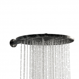 SalenziRegendouchekopMarble30cmBlackMarble