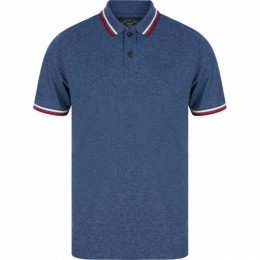 TokyoLaundryThornwoodHerenPoloshirt1X15426R1Blauwgewassen
