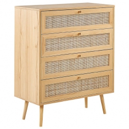 Beliani-PEROTE-Commode-Lichtehoutkleur-Rotan