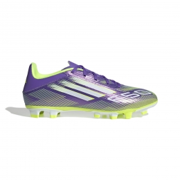 adidasF50ClubGrasKunstgrasVoetbalschoenenMGPaarsWitNeongeel