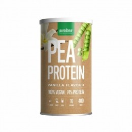 6xPurasanaSingleProteinPowderVeganProteinPeaVanille400gr