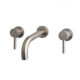 OUTLETBWSWastafelkraanInbouwRound2-knopsRVSLookinclinbouwdeel