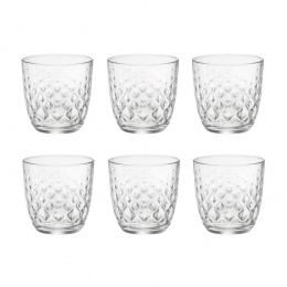 BormioliRoccoGlazenGlit-Transparant295ml-6stuks