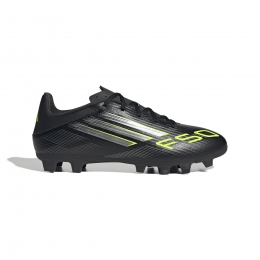 adidasF50ClubGrasKunstgrasVoetbalschoenenMGZwartZilverNeongeel