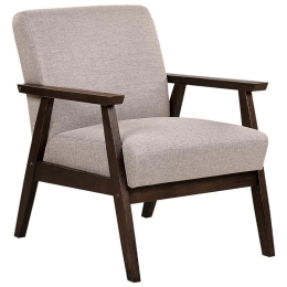 Beliani-ASNES-Fauteuil-Taupe-Polyester