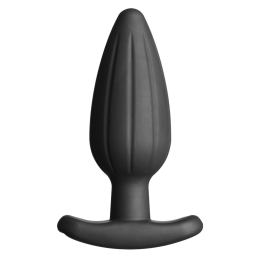 ElectraStimSiliconeNoirRockerButtPlug13cm