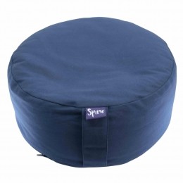 SpiruMeditatiekussenRondKatoenDonkerblauw-36x15cm