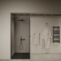 DouchecabineBWSGusma2Deuren90x90x190cmZwartBossWessing