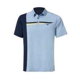 MizunoQDElitePanelPoloBlauwbellHerenMaatS
