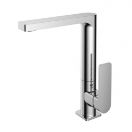 HotbathWastafelkraanGalMetDraaibareUitloop25cmChroom