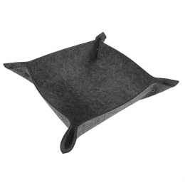 QUVIOOpbergbakjeopvouwbaarviltgrijs