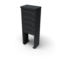 Multiboxbrievenbus1breed5hoogzwartIIGeroba-Geroba