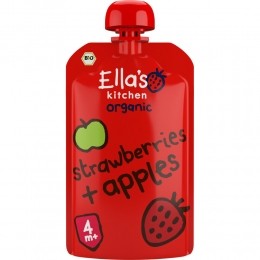 EllasKitchenKnijpzakje4mAppelAardbei120gr