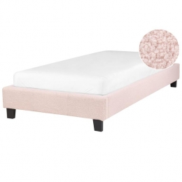 Beliani-ROANNE-Eenpersoonsbed-Pastelroze-90x200cm-Boucl