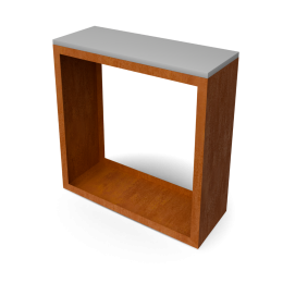 EguraButcherBlockHoutopslagL100xB385xH100cmnatuursteenbladGeroba-Geroba