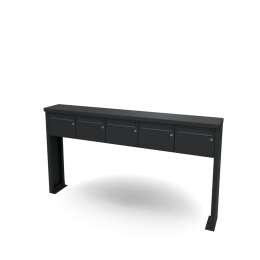 Multiboxbrievenbus5breed1hoogzwartIGeroba-Geroba