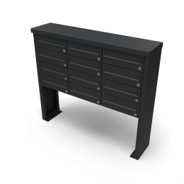 Multiboxbrievenbus3breed4hoogzwartIIGeroba-Geroba