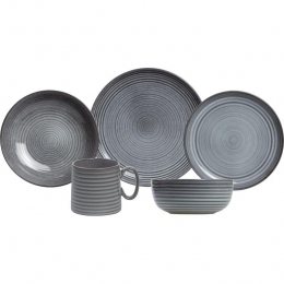 CosyTrendyServiessetKentuckyGrey-20-delig4personen