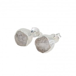 GeboortesteenOorstekersAprilRuweHerkimer-925Zilver