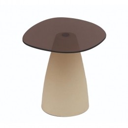Brix-SalontafelMylon-Beige-Glas-50cm