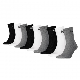 PUMASportsokken9-PackWitGrijsZwart